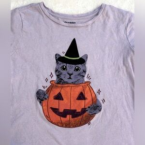 Old Navy Lavender Halloween Shirt- size Girls L(10-12)